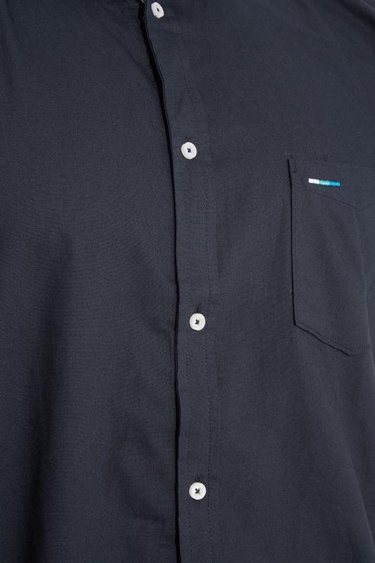 BadRhino Navy Blue Essential Short Sleeve Oxford Shirt | BadRhino