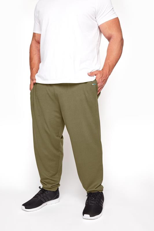 Men's Casual / Every Day BadRhino Big & Tall Khaki Green Core Joggers