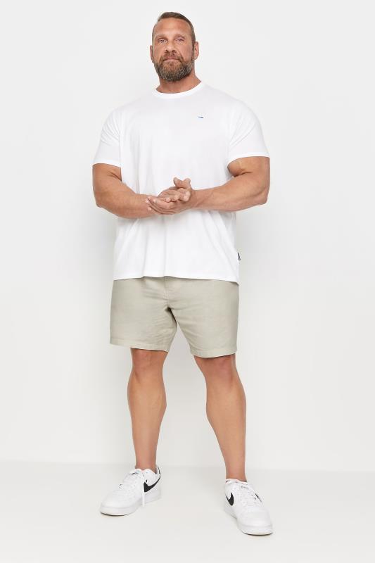 BadRhino Big & Tall Stone Brown Linen Shorts | BadRhino 3