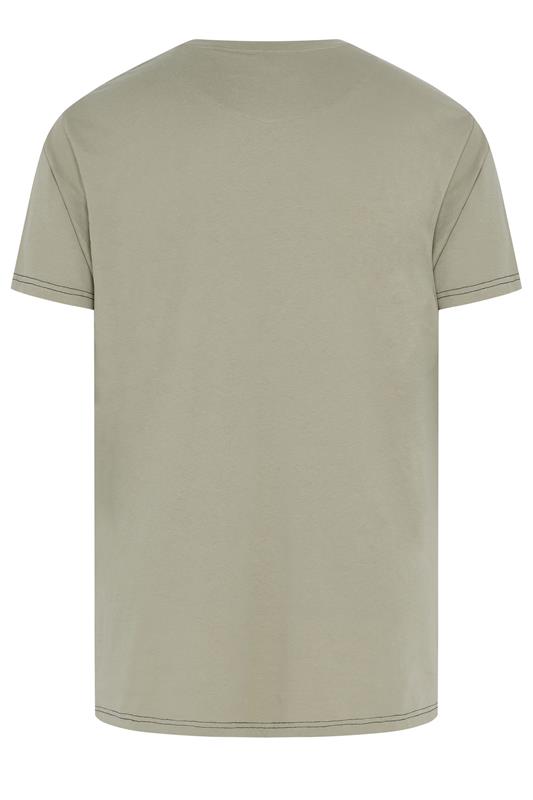 KAM Big & Tall Grey 'Greystone' Graphic Print T-Shirt | BadRhino 2