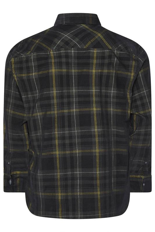 LYLE & SCOTT Big & Tall Black Check Shirt | BadRhino 2
