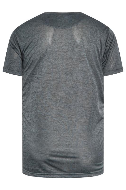 D555 Big & Tall Dark Grey Dry Wear T-Shirt | Bad Rhino 4