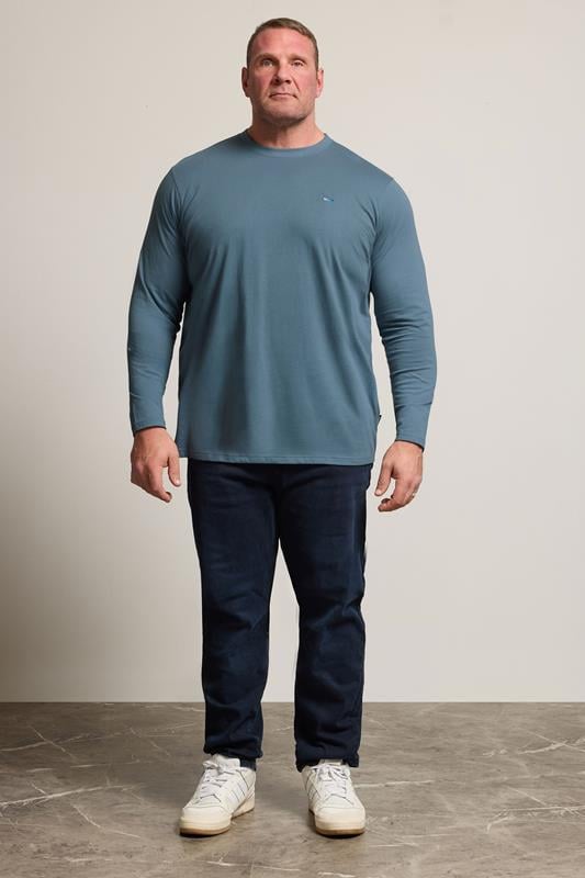 BadRhino Big & Tall Petrol Blue Core Long Sleeve T-Shirt | BadRhino 2