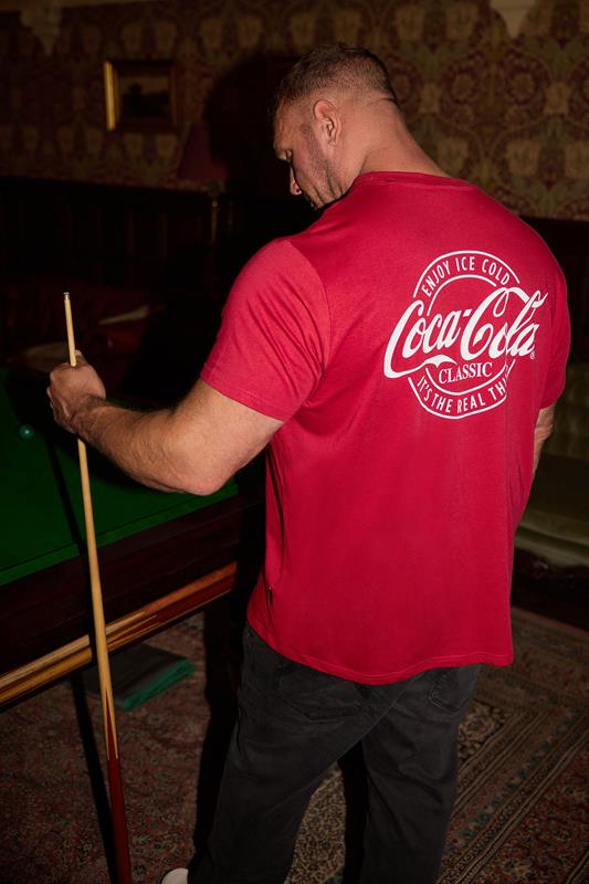 Men's  BadRhino Big & Tall Red Coca Cola Graphic T-Shirt
