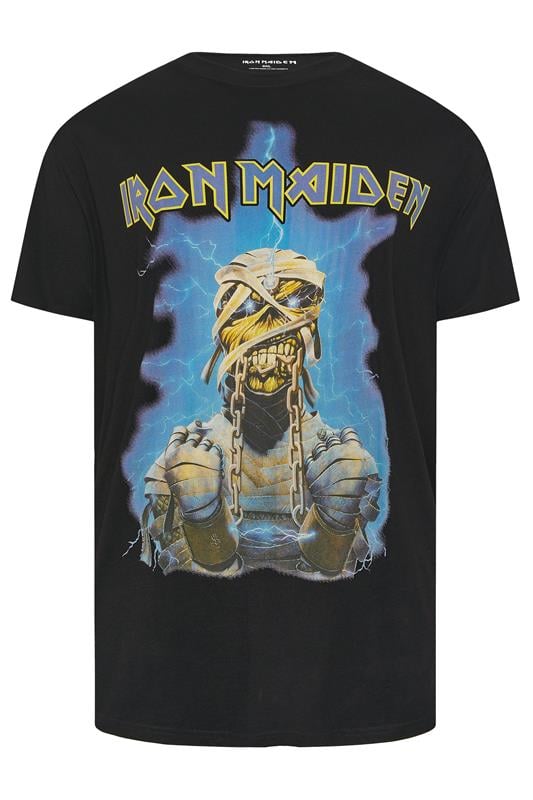 Men's  BadRhino Big & Tall Black & Blue Extra Long Iron Maiden Graphic T-Shirt