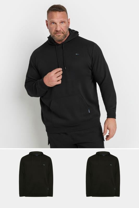 BadRhino Big & Tall 2 PACK Black Core Hoodies | BadRhino 1