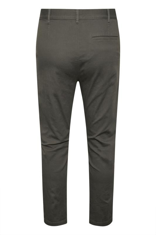 BadRhino Big & Tall Slate Grey Chino Trousers | BadRhino 5