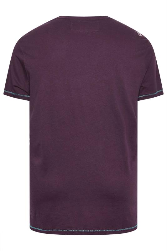 D555 Big & Tall Purple Surf T-Shirt | BadRhino 3