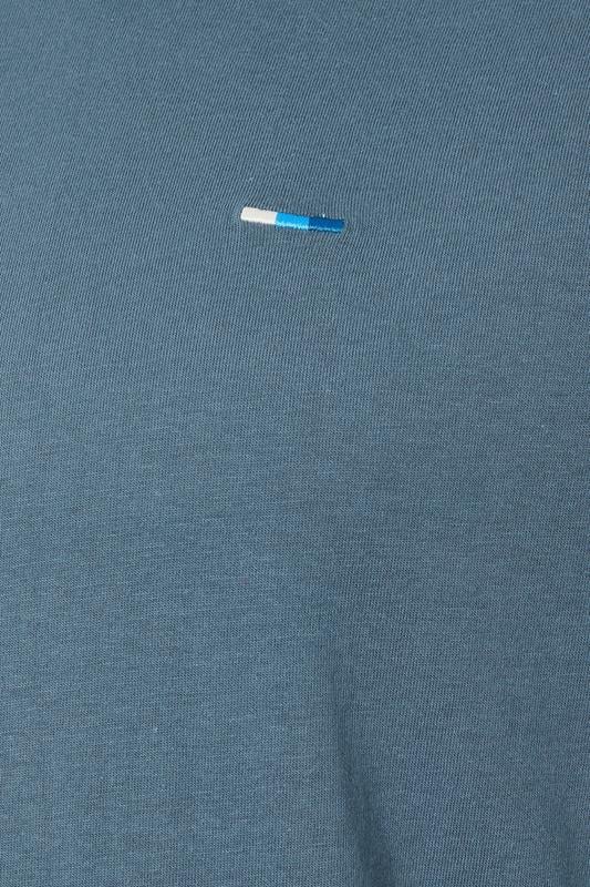 BadRhino Big & Tall Petrol Blue Extra Long Core Long Sleeve T-Shirt | BadRhino 3