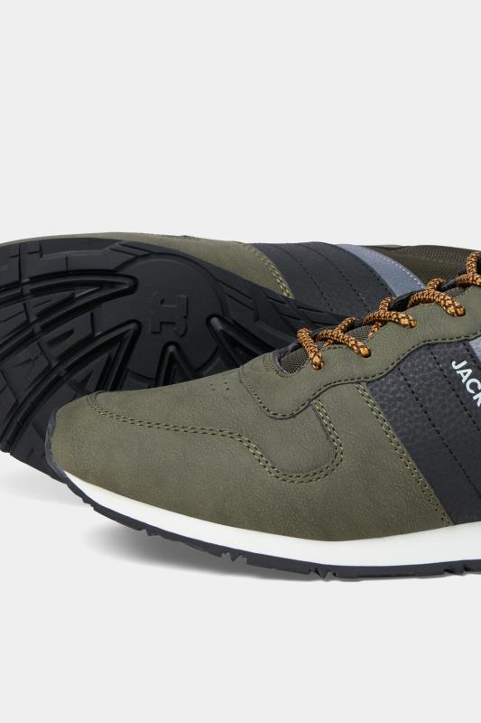 JACK & JONES Olive Green Hike Trainers | BadRhino 3