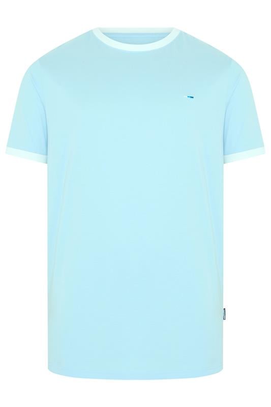 BadRhino Big & Tall Light Blue Ringer T-Shirt | BadRhino 5