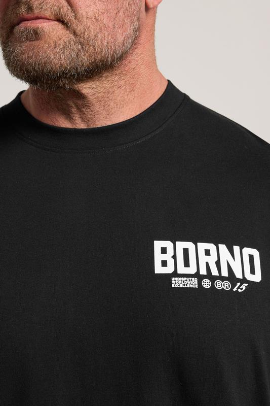 BDRNO Premium Big & Tall Black Logo T-Shirt | BadRhino 5