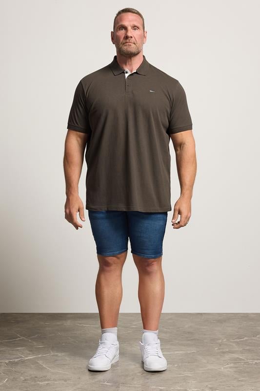 BadRhino Big & Tall Brown Short Sleeve Polo Shirt | BadRhino 1