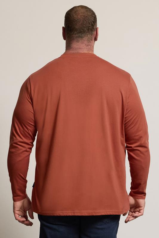 BadRhino Big & Tall Clay Orange Core Long Sleeve T-Shirt | BadRhino 3