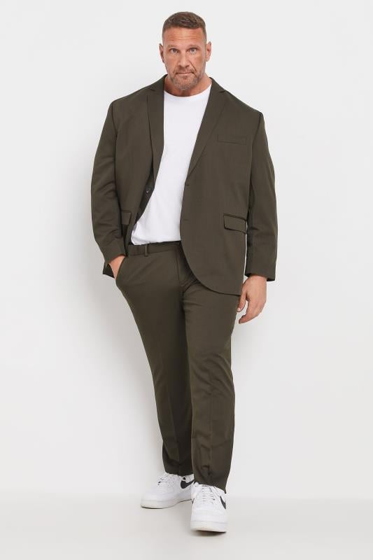 JACK & JONES Big & Tall Dark Brown 'Franco' Suit | BadRhino 1