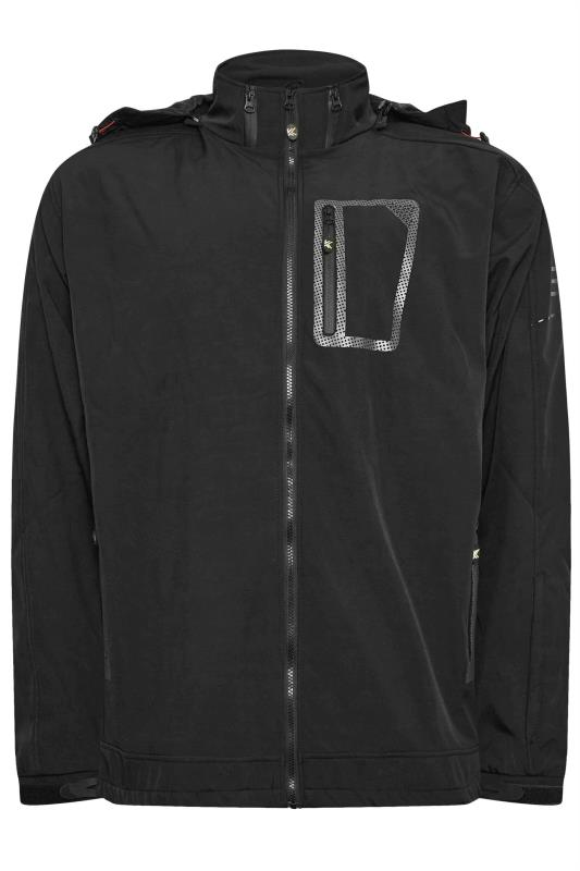 KAM Big & Tall Black Softshell Jacket | BadRhino 3
