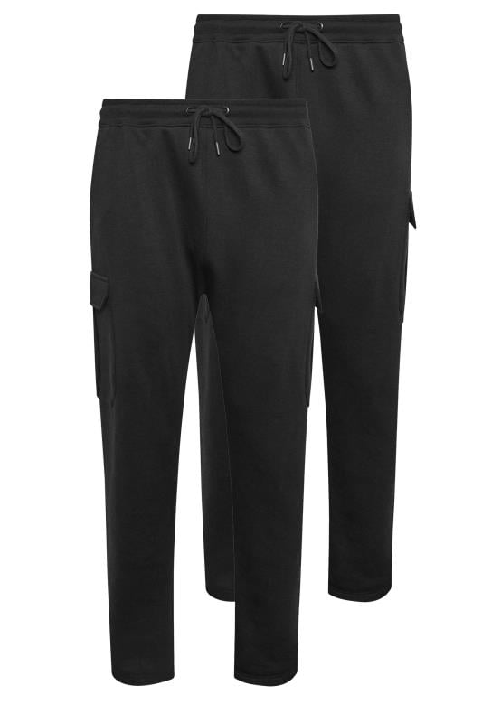 BadRhino Big & Tall 2 PACK Black Cargo Joggers | BadRhino 5