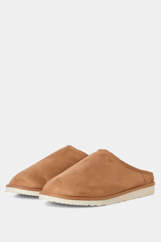 JACK & JONES Camel Brown Mule Slippers | BadRhino 1