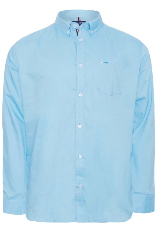 BadRhino Big & Tall Light Blue 2 PACK Long Sleeve Oxford Shirts | BadRhino 3