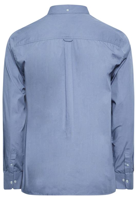 BadRhino Blue Cotton Poplin Long Sleeve Shirt | BadRhino 4