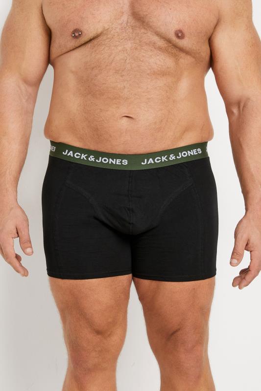 JACK & JONES Big & Tall 5 PACK Black 'Oliver' Trunks | BadRhino 2