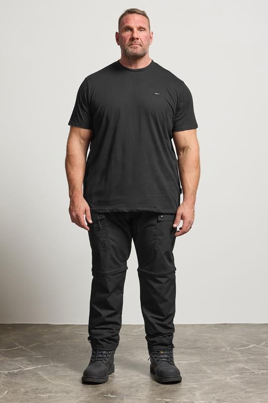 BadRhino Big & Tall Black 2 in 1 Trekking Trousers | BadRhino 2