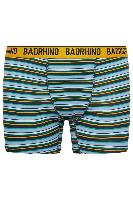 BadRhino Big & Tall 3 Pack Pink Orange & Teal Striped Trunks | BadRhino 8