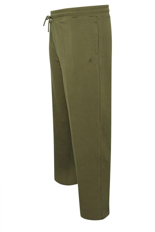 STUDIO A Big & Tall Khaki Green Pintuck Joggers | BadRhino 2