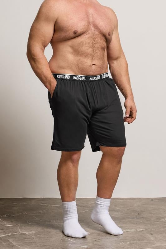 Men's  BadRhino Big & Tall Black Lounge Shorts