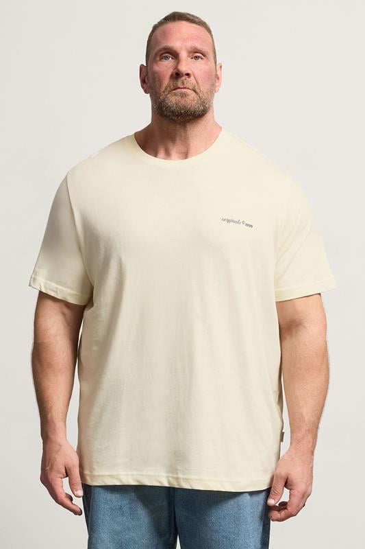  JACK & JONES Big & Tall Antique White Back Graphic Tee