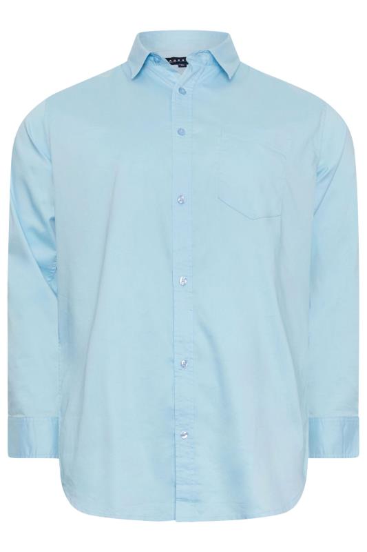 BadRhino Big & Tall Light Blue Chest Pocket Oxford Shirt | BadRhino 3