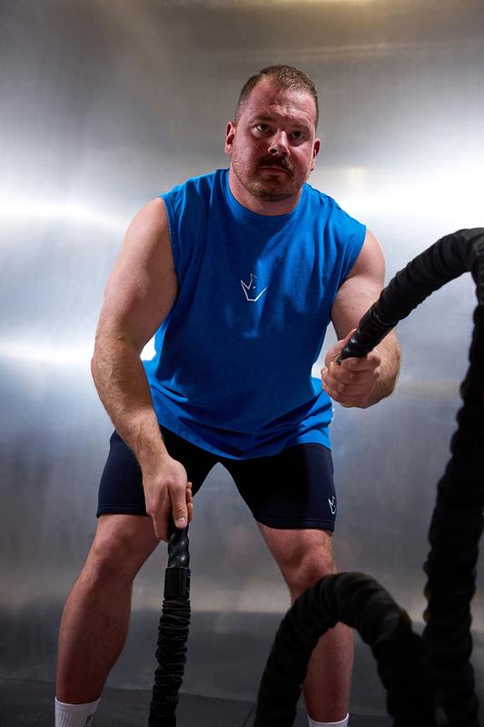  IronRhino Big & Tall Cobalt Blue Old English Vest