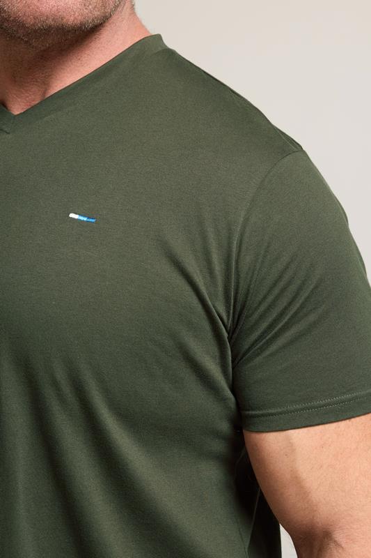 BadRhino Big & Tall Black/Red/Green/Blue/Navy Blue 5 Pack Extra Long V-Neck T-Shirts | BadRhino 5