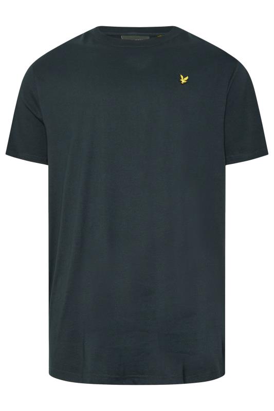 LYLE & SCOTT Big & Tall Navy Blue Tartan Heritage Graphic T-Shirt | BadRhino 4