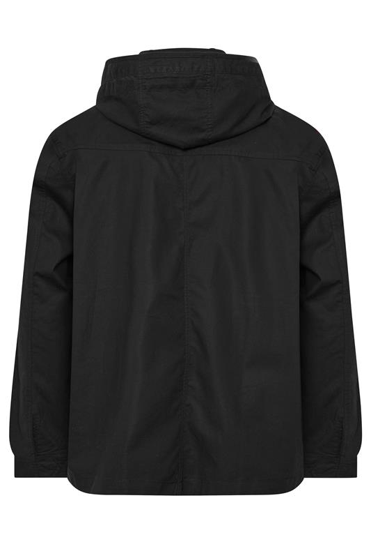 BadRhino Big & Tall Black Canvas Hooded Jacket | BadRhino 9