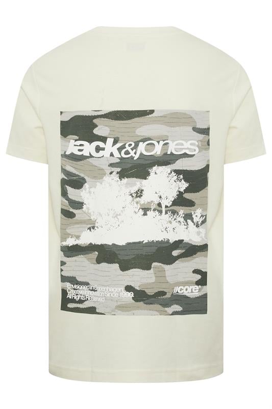 JACK & JONES Big & Tall 2 Pack Navy Blue & Off-White Graphic | BadRhino 7