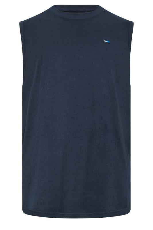 BadRhino Big & Tall 5 Pack Charcoal/Green/White/Navy/Black Extra Long Plain Vest Top | BadRhino 7