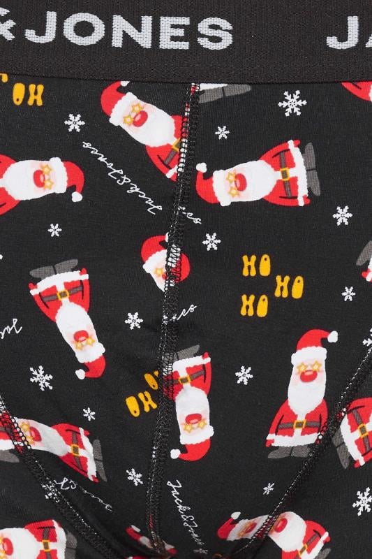 JACK & JONES Black Boxers & Socks 'HoHoHo' Gift Box | BadRhino 10