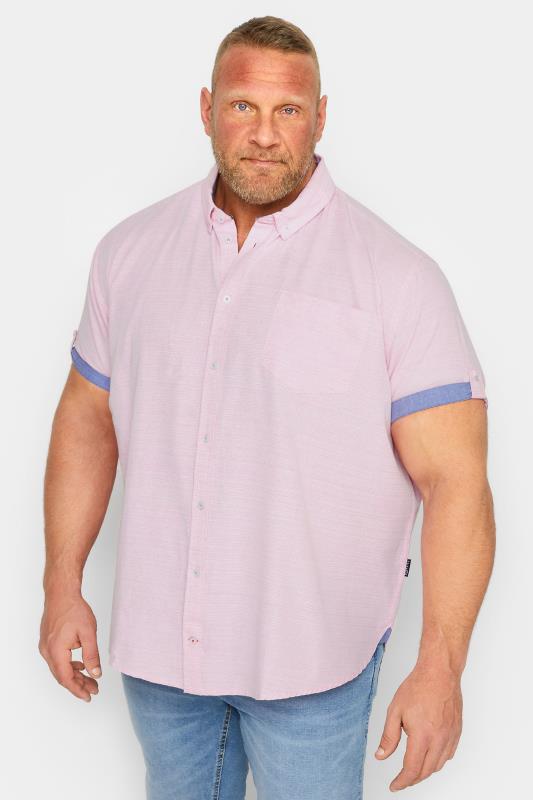 Men's  BadRhino Big & Tall Pink Slub Shirt