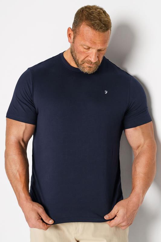 FARAH Navy Blue T-Shirt | BadRhino 1