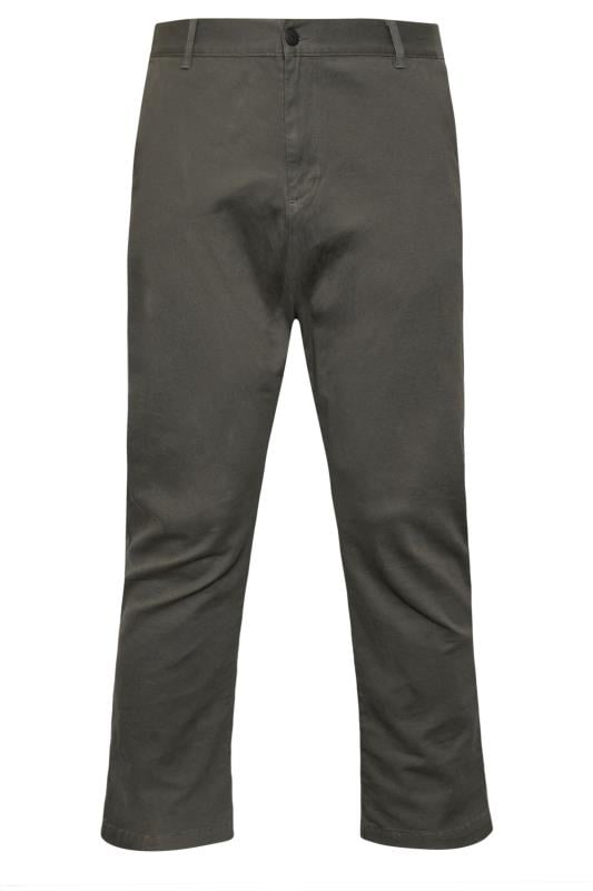 BadRhino Big & Tall Slate Grey Chino Trousers | BadRhino 4