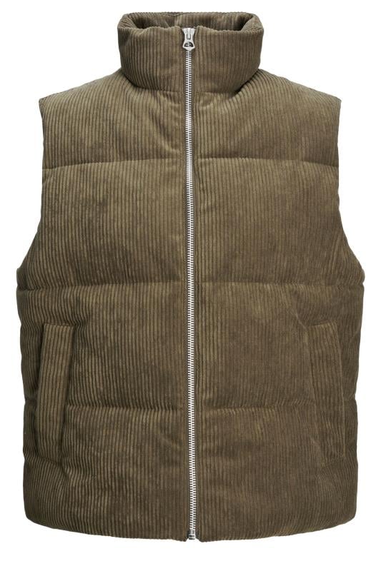 Men's  JACK & JONES Big & Tall Brown Corduroy Gilet