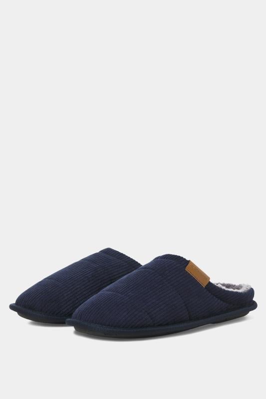 Men's  JACK & JONES Navy Blue Mule Slippers