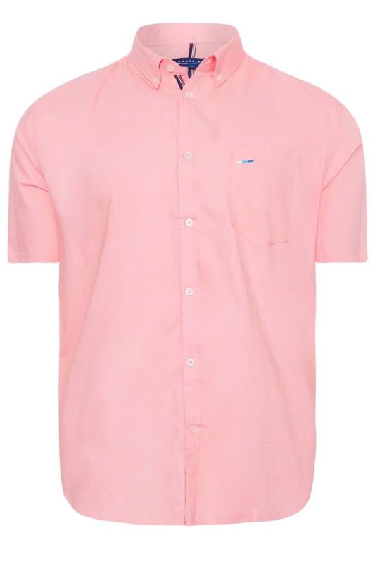 BadRhino Big & Tall Pink 2 PACK Short Sleeve Oxford Shirts | BadRhino 3