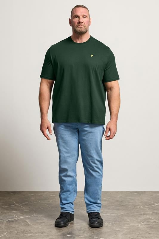 LYLE & SCOTT Big & Tall Dark Green Core T-Shirt | BadRhino 1
