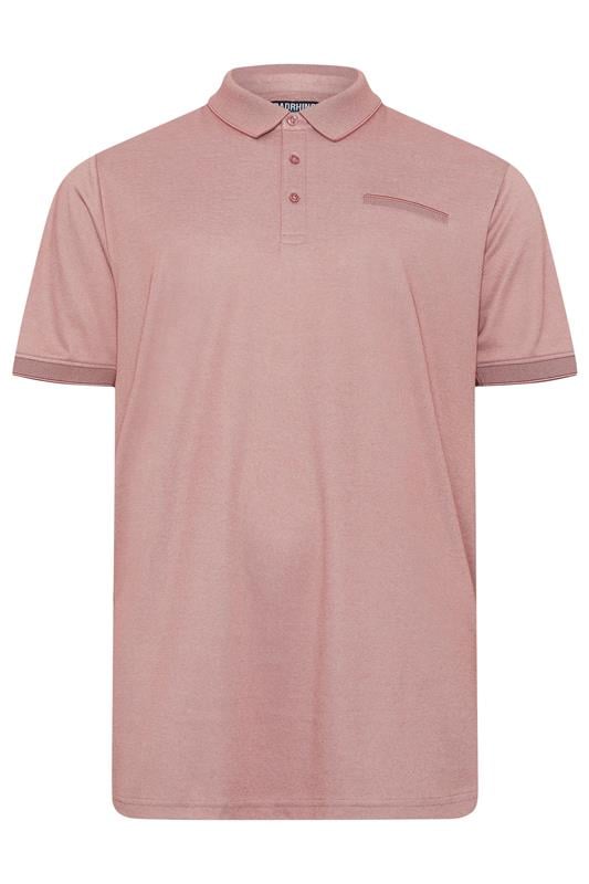 BadRhino Big & Tall Orange Chambray Polo Shirt | BadRhino 5