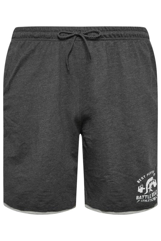KAM Big & Tall Charcoal Grey Gym Shorts | BadRhino  4
