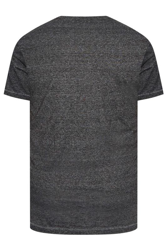 D555 Big & Tall Charcoal Grey 'Brooklyn' New York Printed T-Shirt | BadRhino 4
