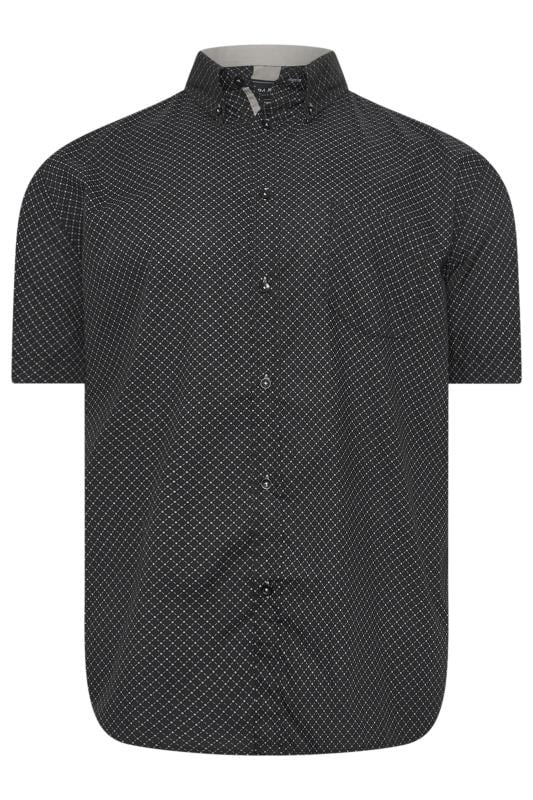 KAM Big & Tall Black Diamond Print Shirt | BadRhino 3