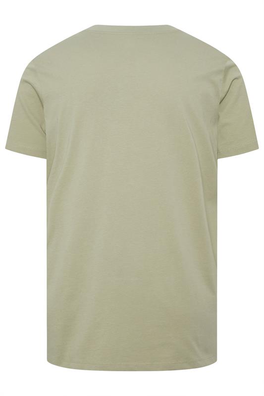 JACK & JONES Big & Tall Seagrass Green Graphic T-Shirt | BadRhino 4